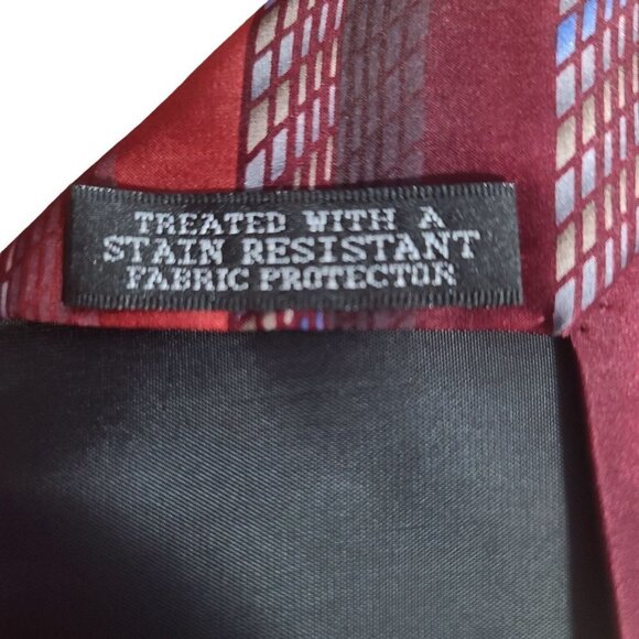 Crazy Horse 100% Silk Red Striped Tie - Picture 4 of 5